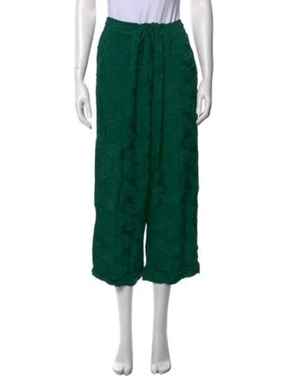 Pre-owned Buru Straight Leg Pants In Green