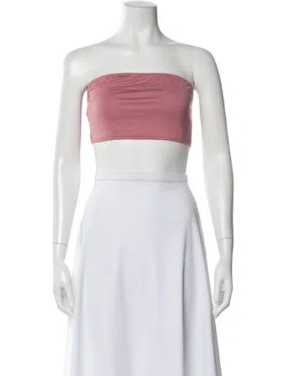 Pre-owned Buru Strapless Crop Top In Multi