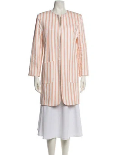 Pre-owned Buru Striped Coat In Multi