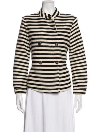 Pre-owned Buru Striped Jacket In Neutrals