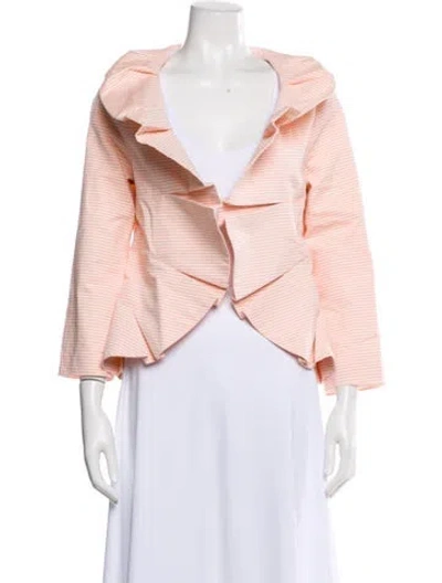 Pre-owned Buru Striped Jacket W/ Tags In Pink