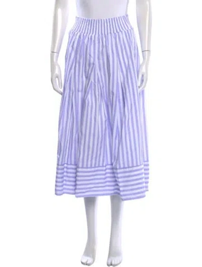 Pre-owned Buru Striped Long Skirt In Multicolor