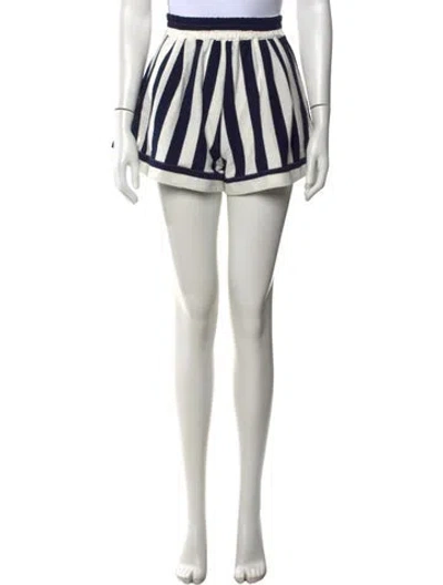 Pre-owned Buru Striped Mini Shorts In Multicolor