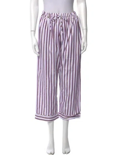Pre-owned Buru Striped Wide Leg Pants