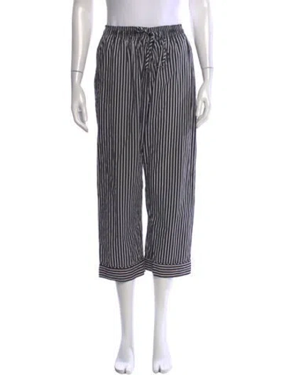 Pre-owned Buru Striped Wide Leg Pants In Multi