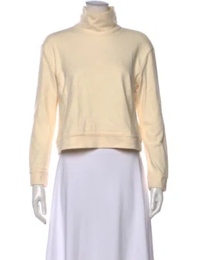 Pre-owned Buru Turtleneck Long Sleeve Top In Neutral