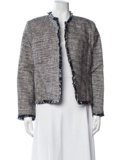 Pre-owned Buru Tweed Pattern Jacket In Multi