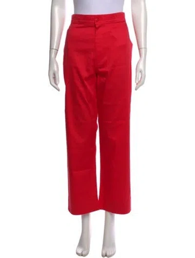 Pre-owned Buru Wide Leg Pants In Red