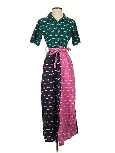 Pre-owned Busayo Casual Dress In Green