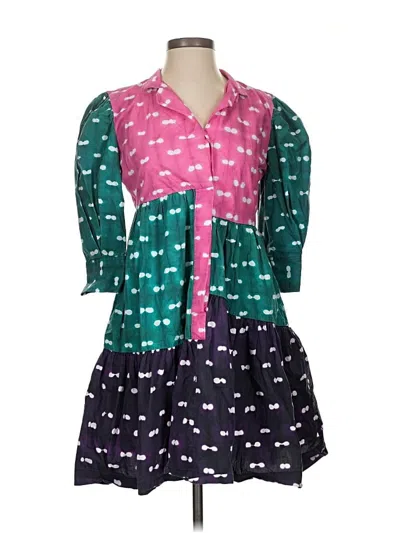Pre-owned Busayo Casual Dress In Teal