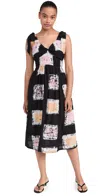 Busayo Debo Midi Sundress In Black Print