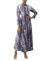 Busayo Erimpe Printed Button Front Maxi Dress In Multi