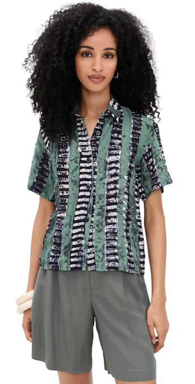 Busayo Ewatola Top Green/blue/white