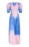 Busayo Omotoke Printed Crepe Maxi Dress In Pink