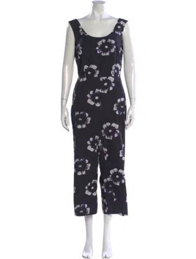 Pre-owned Busayo Tie-dye Print Scoop Neck Jumpsuit In Multi