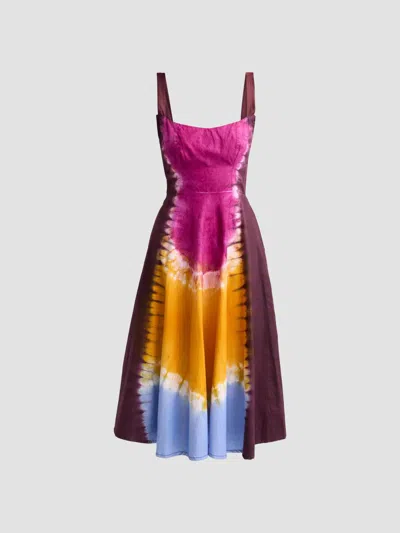 Busayo Women's Omolade Tie-dye Midi Dress In Multi