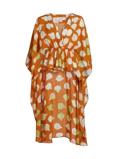 Busayo Women's Temidayo Printed Cape Top In Orange