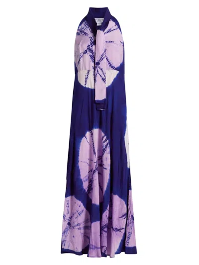 Busayo Women's Toriola Spot Tieneck Maxi Dress In Multi