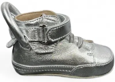 Pre-owned Buscemi 100mm High (baby) Sneakers In Platinum In Silver