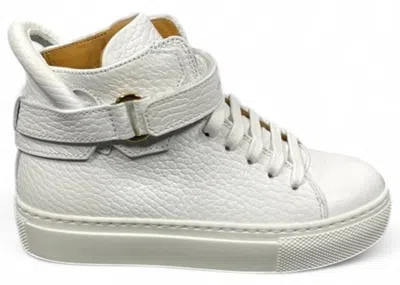 Pre-owned Buscemi 100mm High Sneakers In White