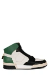 Buscemi Air Jon High Top Sneaker In Off White/black/green