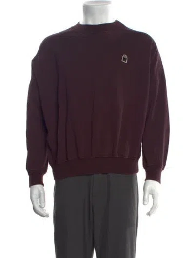 Pre-owned Buscemi Graphic Print Crew Neck Sweatshirt In Purple