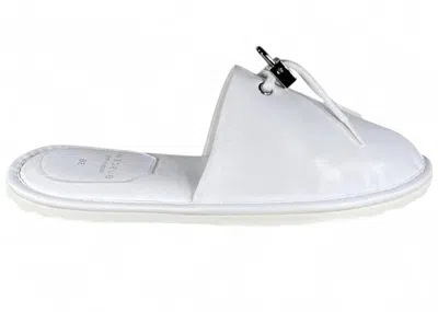 Pre-owned Buscemi Greenwich Slipper Leather (women's) Sneakers In White