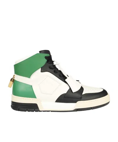 Buscemi Lace-up High-top Skate Shoes In White