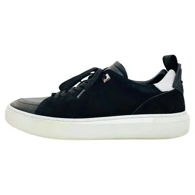 Pre-owned Buscemi Leather & Suede Sneakers In Black