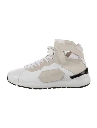 Pre-owned Buscemi Leather Athletic Sneakers In White
