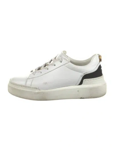 Pre-owned Buscemi Leather Chunky Sneakers In Black/white