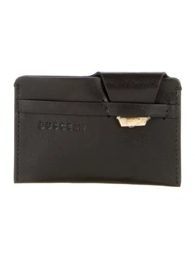 Pre-owned Buscemi Leather Coin Pouch In Black