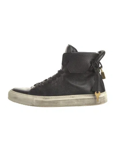Pre-owned Buscemi Leather Colorblock Pattern Sneakers In Multi