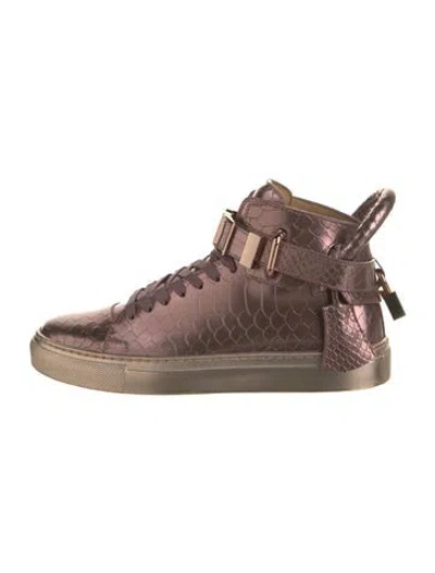 Pre-owned Buscemi Leather Printed Sneakers