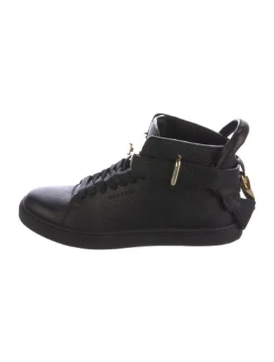 Pre-owned Buscemi Leather Sneakers In Black