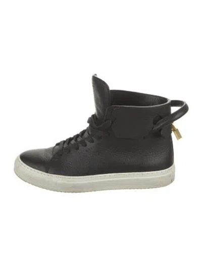 Pre-owned Buscemi Leather Sneakers In Black