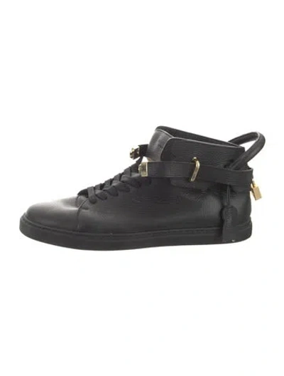 Pre-owned Buscemi Leather Sneakers In Black