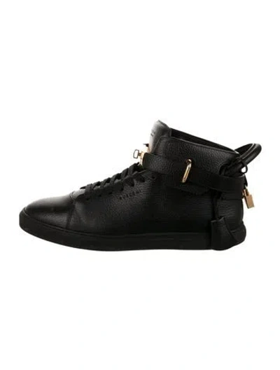 Pre-owned Buscemi Leather Sneakers In Black