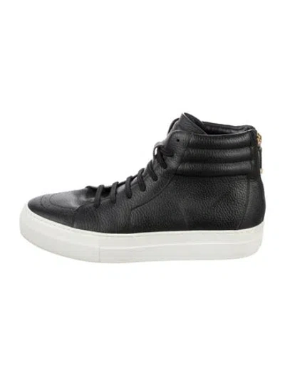 Pre-owned Buscemi Leather Sneakers In Black