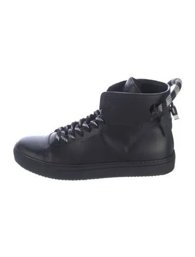 Pre-owned Buscemi Leather Sneakers In Blue