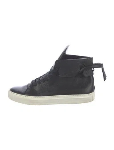 Pre-owned Buscemi Leather Sneakers In Blue