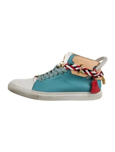 Pre-owned Buscemi Leather Sneakers In Blue
