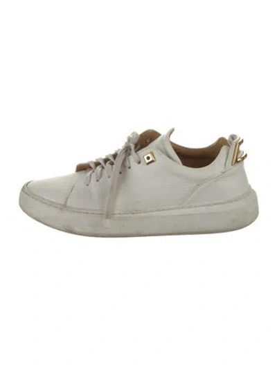 Pre-owned Buscemi Leather Sneakers In Neutral