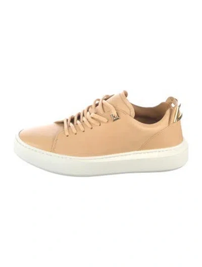 Pre-owned Buscemi Leather Sneakers In Neutral