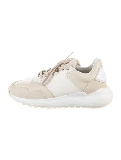 Pre-owned Buscemi Leather Sneakers In Neutrals