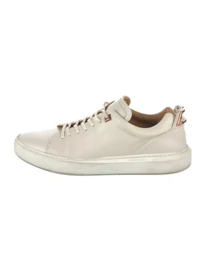 Pre-owned Buscemi Leather Sneakers In Neutrals/white