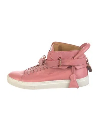 Pre-owned Buscemi Leather Sneakers In Pink