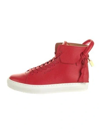 Pre-owned Buscemi Leather Sneakers In Red