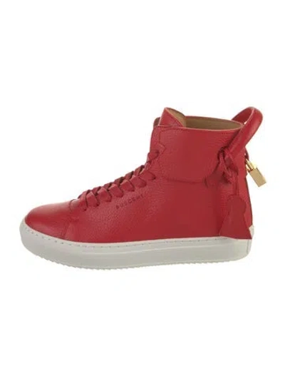 Pre-owned Buscemi Leather Sneakers In Red
