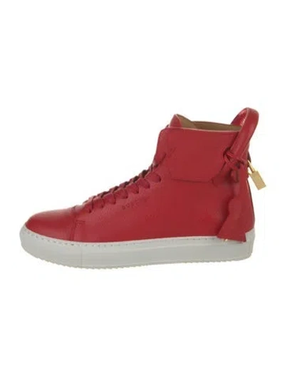 Pre-owned Buscemi Leather Sneakers In Red